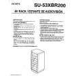 SONY SU53XBR200 Owner's Manual