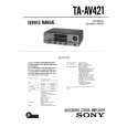 SONY TAAV421 Service Manual