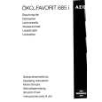 AEG FAV685I-B Owner's Manual