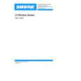 SHURE LXWIRELESSSYSTEM User Guide