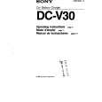 SONY DC-V30 Owner's Manual