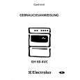 ELECTROLUX GH60-4VCWE Owner's Manual