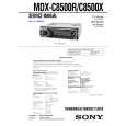 SONY MDXC8500R Service Manual