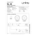 INFINITY SL40 Service Manual