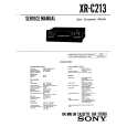 SONY XR-C213 Service Manual