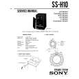 SONY SS-H10 Service Manual