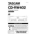 TEAC CD-RW402 Owner's Manual