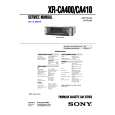 SONY XR-CA400 Owner's Manual