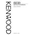 KENWOOD KM-991 Owner's Manual