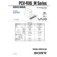 SONY PCVRX6M Service Manual