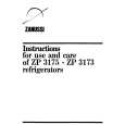 ZANUSSI ZP3173 Owner's Manual