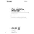 SONY RCDW1 Owner's Manual