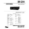 SONY XR-C214 Service Manual