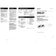 SONY SRS67 Owner's Manual