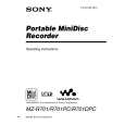 SONY MZ-R701 Owner's Manual