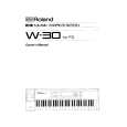ROLAND W-30 Owner's Manual