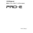 ROLAND PRO-E Owner's Manual