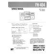SONY FH404 Service Manual