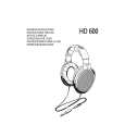 SENNHEISER HD600 Owner's Manual