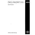 AEG FAV510I-D Owner's Manual