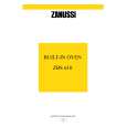 ZANUSSI ZBS610N Owner's Manual