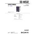SONY SSWS32 Service Manual