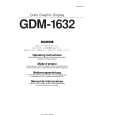 SONY GDM-1632 Owner's Manual