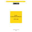 ZANUSSI ZOU660IX Owner's Manual