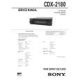 SONY CDX2180 Service Manual