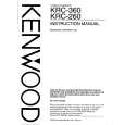 KENWOOD KRC260 Owner's Manual