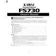 KAWAI FS730 Owner's Manual