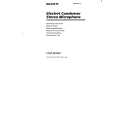 SONY ECM-MS907 Owner's Manual