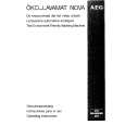 AEG LAVNOVA Owner's Manual