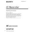 SONY ICD-BP100 Owner's Manual
