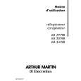 ARTHUR MARTIN ELECTROLUX AR3150B Owner's Manual