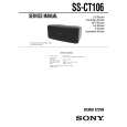 SONY SSCT106 Service Manual