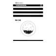 ELECTROLUX WH240 Owner's Manual