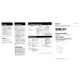 SONY SRS57 Owner's Manual