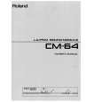 ROLAND CM-64 Owner's Manual