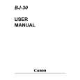 CANON BJC-30 Owner's Manual