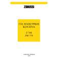 ZANUSSI Z760W Owner's Manual