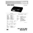 SONY TCDD10 Service Manual