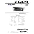 SONY XRL200 Service Manual