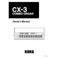 KORG CX-3 Owner's Manual
