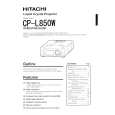HITACHI CPL850W Owner's Manual