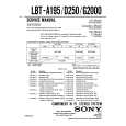 SONY LBT-G2000 Service Manual