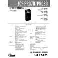 SONY ICFPR080 Service Manual