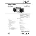 SONY ZSD1 Service Manual