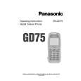 PANASONIC EBGD75 Owner's Manual