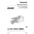 PANASONIC AJHPX3000G Owner's Manual